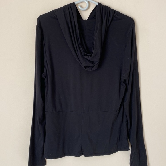 Sweaty Betty Tori Black Long Sleeve Hooded Top - Picture 4 of 6